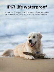 New Pet GPS Tracker, IP67 Waterproof With Collar, Real-Time Tracking, 5 Positioning Modes, Your Beloved Pets, Precise Pet GPS Locator, Essential For Dogs And Cats - Blue - View 4