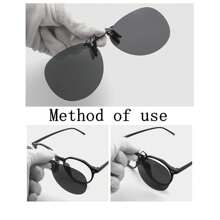 Multi-Color Summer Beach Holiday Unisex Eyeglasses, Round Shape Elegant UV Protection Clip-On Glasses Suitable For Fishing, Driving, Travel, Photography, Couples Clip-On Fit For Various Frames