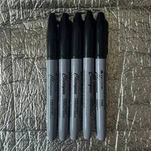 12-Color Fine-Tip Permanent Marker Set For Office, Classroom And Home, Quick-Drying, Ink - Plastic (Random Color) School Supplies Back To School - Multicolor - View 7