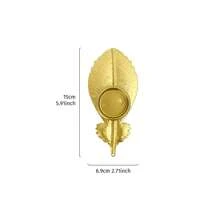 1 pieza, 2.7 "X 5.9" Soporte de vela con forma de pluma de hierro creativo, plato para velas de decoración de escritorio, decoración para el hogar adecuada para el hogar, hotel, mesa de comedor