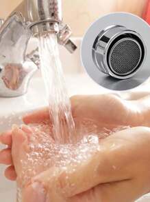 6 个银色不锈钢节水水龙头起泡器，M24 螺纹浴室水龙头起泡器，可更换过滤器混合喷嘴，适用于厨房水槽、金属和塑料 - 彩色 - 查看 5