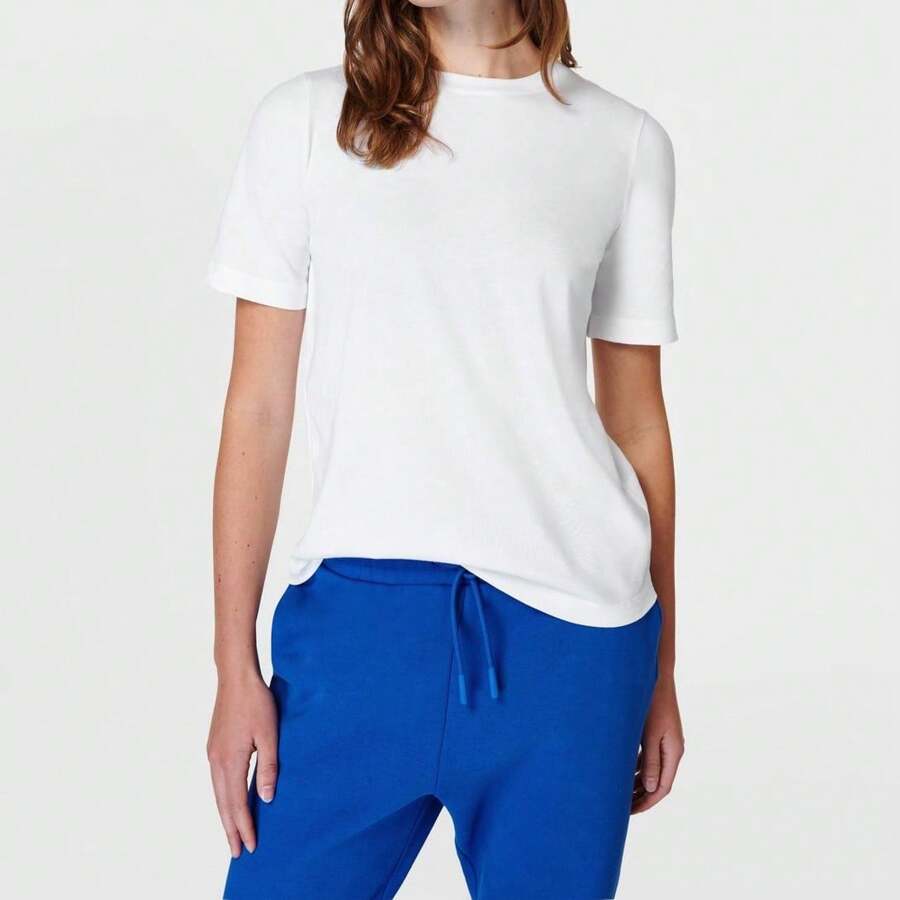 Sweaty Betty Essential Crew Neck T-Shirt - White - View 1