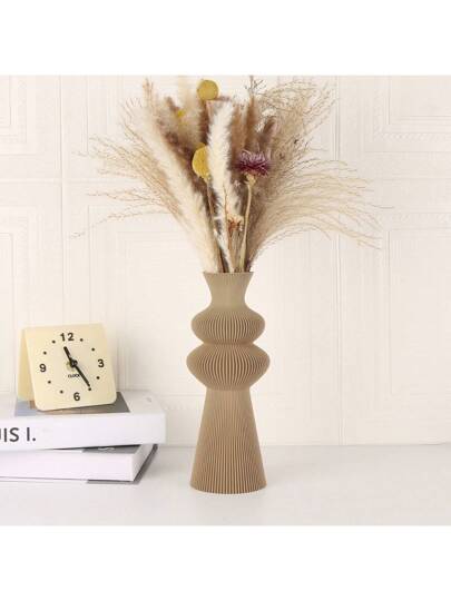 Moderne Minimalist Plastic Vase, Living Room, Study, Office Or Showroom Creative Perfect Flower Arrangement, Adding Touch Of Elegance To Any Space Birthday Graduation Home Back School Room Supplies Vase Glass view 8