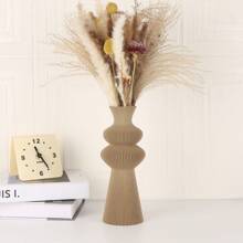 1 Modern Minimalist Plastic Vase, Suitable For Living Room, Study, Office Or Showroom - Creative Vase, Perfect For Flower Arrangement, Adding A Touch Of Elegance To Any Space Gifts Birthday Graduation Home Decor Back To School Room Decor School Supplies Flower Vase Glass Vase