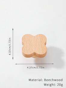 2 Peças Puxadores De Madeira Cartoon, Puxadores Criativos de Armário/Gaveta para Quarto de Crianças, Estilo de Madeira Natural