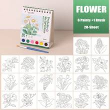 1 Set Watercolor Paper Watercolor Painting Set Watercolor Graffiti Coloring Book Art Painting Book Creative Watercolor Painting Book,Perfect Birthday Gift, Easter Gift, Party Holiday Gift