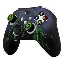 RALAN Lightning Design Controller Skin With 2 Thumb Grips Compatible With Xbox Series X Wireless Controller , Anti-Slip Silicone Controller Cover Protector Case - Multicolor - View 12