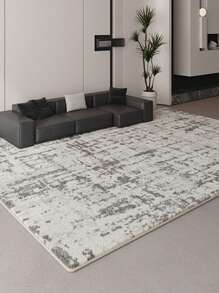 1 szt. Nowoczesny prosty szary komfortowy dywanik, dywan o dużym natężeniu ruchu, odpowiedni do sypialni, salonu, biura i wycieraczki, antypoślizgowy, zmywalny i nadający się do prania w pralce, dekoracja pokoju, prezent na parapetówkę