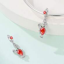 925 Sterling Silver Ocean Fish And Sea Turtle Starfish Series Charms Blue Glass Beads Ocean Crystal Charms Starfish And Crab Charms Coconut Tree Beach Holiday Jewelry Suitable For Women's Bracelets DIY Jewelry Making And Beach Clothing Matching Jewelry Decoration Women's Jewelry Gifts - Multicolor - View 11