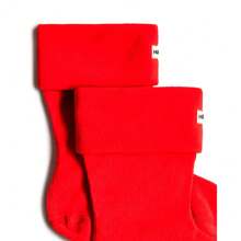 HUNTER Fleece Short - Boot Sock - Red - View 3