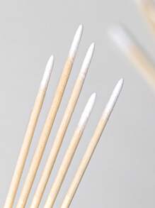 100/200/300/500/1000 Stück Ultrafeine Einweg-Nagelpflegestäbe mit spitzer Spitze für Präzision - Packung mit kleinen, holzstäbchenartigen Stäben für die Nagelpflege, Einzelkopf- und Doppelkopfreinigungsstäbe mit Mikrorand, Reinigungsstäbe mit spitzer Spitze, Mehrzweck-Präzisions-Holzstäbe, verwendbar für Makeup, Tattoo-Dauerversorgung, tägliche Reinigungsutensilien