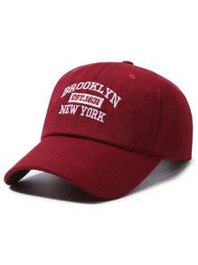 New York Retro Embroidered Baseball Cap - Unisex Soft Top Dad Hat, Breathable & Stylish, Black With White Lettering, Perfect For Casual Wear, Perfect For Thanksgiving - Multicolor - View 14