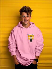 Blusa Moletom Vintage Urso Anjo Punk Fire Unissex Tie Dye Cang 0333 VEST NERD - Rosa Bebê - Visão 3