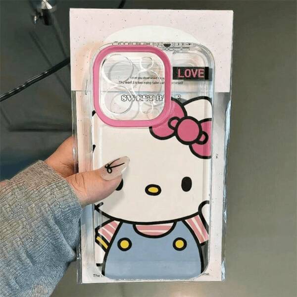 Sanrio حالة هاتف مطبوعة براليف أنمي الترخيص سانريو قطعة واحدة ،مصنوعة من مادة TPU ،تصميم مدمج مع حماية من السقوط والخدش، متوافقة مع IPhone 16 Pro Max, 15 Pro, 14 Pro, 13 Pro, 12 Pro, 12, 11 And 11 Pro Max