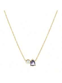 قلادة مصنوعة من الستانلس ستيل والذهب الأصفر مطلي بالكهرباء 18 قيراط، مقاومة للماء والعرق، مناسبة للارتداء اليومي، إكسسوارات للسيدات، هدية عيد الحب، هدية للأم، هدية عيد الأم