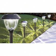 MEMBER'S MARK OIL-RUBBED BRONZE LED SOLAR PATH LIGHTS, 5 Pack