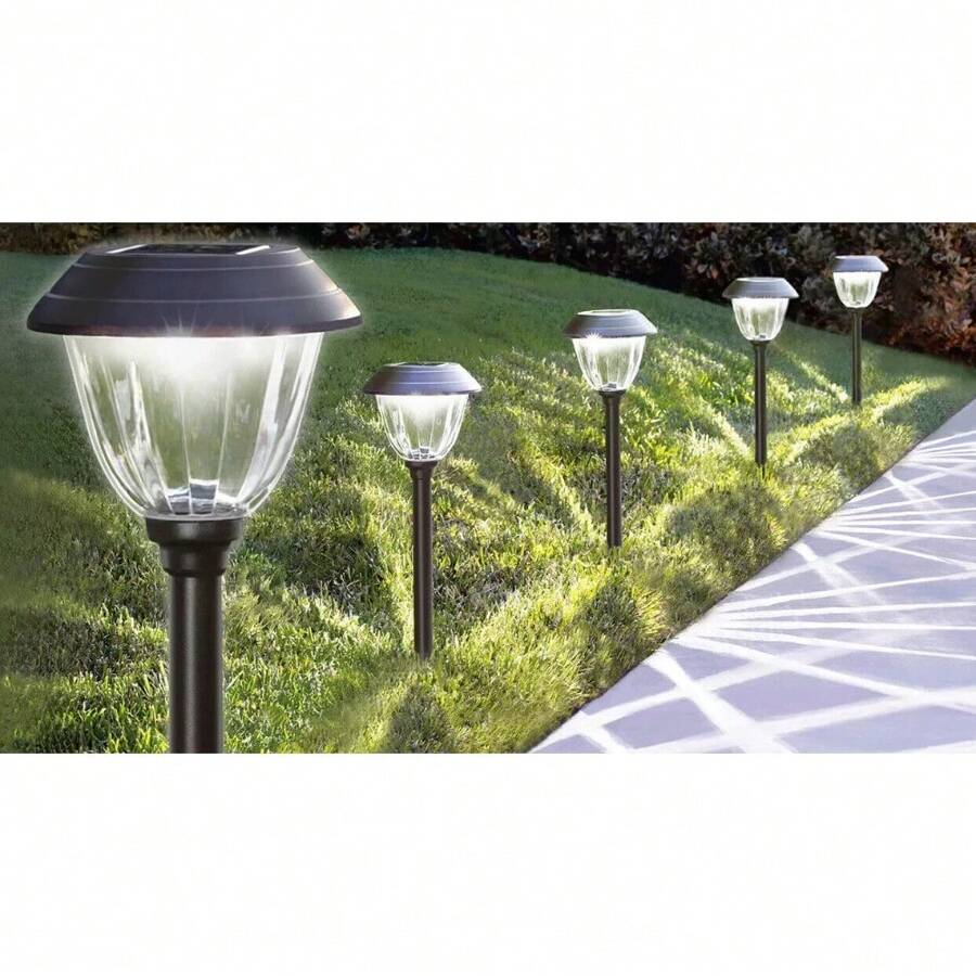 MEMBER'S MARK OIL-RUBBED BRONZE LED SOLAR PATH LIGHTS, 5 Pack