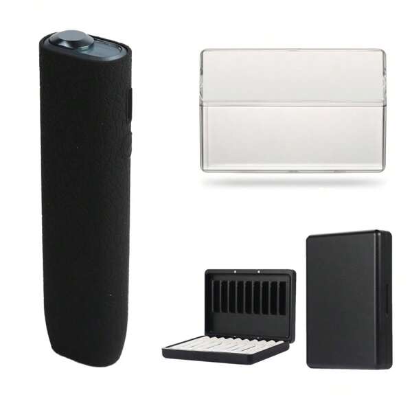 1pc, Fashion Case For IQOS ILUMA ONE Case Protection Cover For ILUMA I One Decoration Accessories, Cigarette Carry Box For IQOS PC Clear, Silicone/Plastics/Metal Material