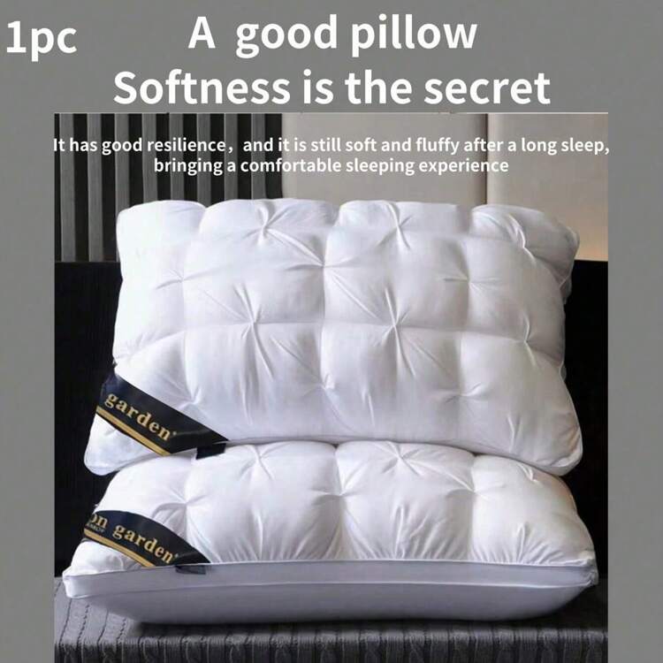 1pc Skin-Friendly Multifunctional Neck Pillow, Sleep Massage Pillow To Relax Head, Neck And Spine, Suitable For Living Room, Bedroom, Bedding, Home Decor, Business, Commute, Daily Use - White - View 1