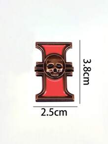 1pc Casual Zinc Alloy Skeleton Brooch, Scene Trinket Fashion Accessories, Gifts For Siblings, Fun Personalized Products, Enamel Metal Anime