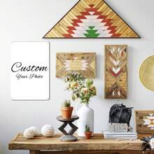 1pc Customizable 8x12 Inch Metal Tin Sign Plate With Your Photo Weather-Resistant Home Decor Sign, Pre-Drilled, Rounded Corners, Family Photos, Ideal Gifts For Him, Anniversaries, Valentine's Day, Mother's Day, Father's Day, Personalized Gift - Multicolor - View 7