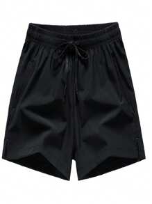 男士冰丝速干套装，橙黑拼色流畅剪裁。健身、跑步、训练服装，夏季吸汗