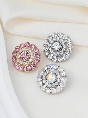 4pcsSweaters, And DIY Crafts – Sparkling Multi-Layer Design With Gemstones And Intricate Patterns, Perfect For Decorative Projects