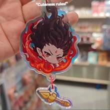 1 件哪吒 2 电影可爱哪吒和敖丙钥匙扣吊坠，背包装饰，适合婚礼、生日、旅游纪念品、毕业典礼、派对