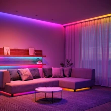 Smart LED Bedroom Strip Lights, 3.28-98.43ft RGB Color Changing Mood Light, APP + 24-Key Remote Control, Can Change Brightness And Flashing Mode, Suitable For Living Room, Bedroom, Bar, Wedding, New Year And Valentine's Day Party Decor
