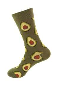 1 Pair/5 Pairs Men's Breathable Moisture Wicking Comfortable Casual Fruit Print Mid-Calf Socks