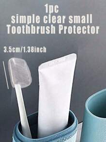 1 件装牙刷旅行盒牙刷架牙刷杯漱口杯便携式牙刷架带杯牙膏收纳盒适用于露营浴室旅行学校和企业 - 彩色 - 查看 15