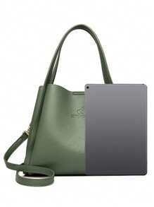Bolsos de mano suave de alta calidad para mujer, bolsos de hombro casuales, bolsos de diseñador de lujo de gran capacidad para damas