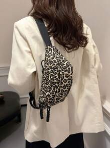 时尚女士斜肩胸包腰包休闲斜挎包 - 彩色 - 查看 11