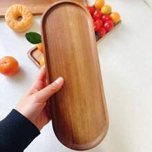 Oval Wooden Tray, Clean And Tidy, Essential For Home