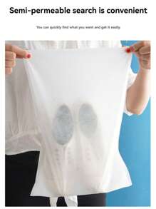 10PCS Non-Woven Shoe Bag Drawstring Storage Bag Tie-Down White Shoes Dust-Proof And Yellow Drying Bag Travel Shoe Cover