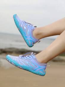 Zapatos de 5 dedos para hombres y mujeres, adecuados para fitness, yoga, playa, livianos y cómodos, ideales para senderismo - Morado - Ver 6