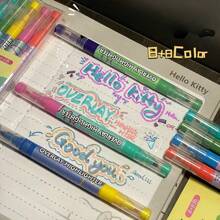 6-Color Dual Tip Highlighters Set - Vibrant Assorted Colors, Smooth Writing, Ergonomic Design - Perfect For Journaling, Office, School Supplies, And Gift Giving