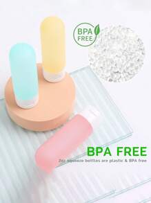 19 件旅行瓶套装，便携式可再填充旅行洗漱用品配件，经 TSA 认证，防漏旅行装洗发水护发素乳液容器套装