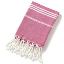 1 Toalla de playa turca bordada personalizada, 70.9*35.5in, con flecos a rayas europeo americanos, toalla absorbente para la piscina de verano, vacaciones