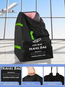 Child Car Seat Travel Carry Case, Protective Cover Bag, Stroller Organizer Pouch, Accessories - Black - View 6