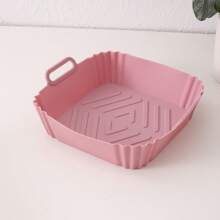 1pc/2pcs Reusable Silicone Air Fryer Liners - Thickened Square Baking Pan, Suitable For Healthy Cooking, Fit 4-7Qt Air Fryers, Oven & Microwave Safe, Non-Stick & Easy To Clean, Great Gift For Christmas, Halloween, Easter, Thanksgiving