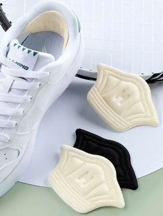 Suricat Autocolant pentru toc sport pentru bărbați și femei - Autocolant invizibil autoadeziv, anti-uzură, mare, în formă de cochilie - Husă pentru interior, deteriorare pantof - Mânere pentru toc pantof sport - Pernuțe antiderapante și anti-uzură pentru toc - Inserție pentru jumătate de branț pentru reglarea mărimii pantofului - Soluție de confort pentru încălțăminte - Ameliorarea durerii de călcâi - Inserții pentru pantofi cu toc înalt - Inserții de amortizare a pantofului