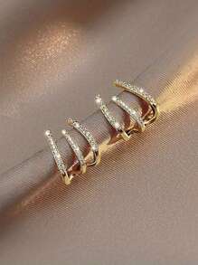 Winglove 1 Pair Of Fashion S925 Sterling Silver Zirconia Crown Stud Earrings Fine Jewelry Gift For Women