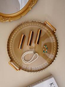 1 pieza Bandeja decorativa, Bandeja para exhibición de fiestas temáticas de bodas, Adecuada para el Día de San Valentín y feriados, Bandeja de almacenamiento de joyas