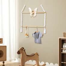 1 Pc Headband Holder Hair Bows Organizer For Baby Girls Over Door Bows Holder 3 Tier Wooden Large Daisy Headband Hair Accessories Organizer Storage Decor Wall Hanging For Toddler Girls Room - Multicolor - View 4