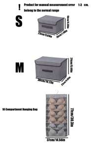 1pc Foldable Fabric Storage Box With Lid And Dustproof Cover, Suitable For Bras, Socks, Closet And Bedroom Organization & Decor, Autumn Decoration, Holiday Decoration, Room Decor, Home Decor, Bedroom Decor, For Clothing, Lingerie, Socks, Portable Dust-Proof And Moisture-Proof Organizer, A Gift For Women Or Men