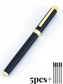 [Customized] High Quality Business Office Ball Pen Set In Gift Box, Includes 2 Refills, Daily Writing, Signing, Gifting For Father's Day, Thanksgiving, Christmas, Birthday, Friends, Relatives, Leaders, Colleagues Back To School
