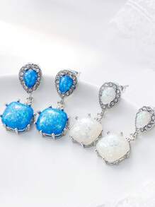 1 对时尚创意奢华精品波西米亚风格耳环，适合女性日常佩戴