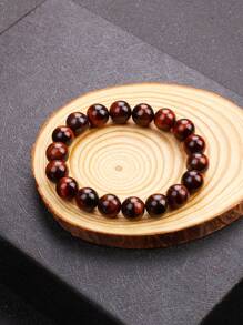 1 szt. Oryginalne bransoletki Lightning Red Tiger Eye dla mężczyzn 6-10 mm Natural Energy Stone Round Beads Bransoletki dla kobiet Soul Jewelry