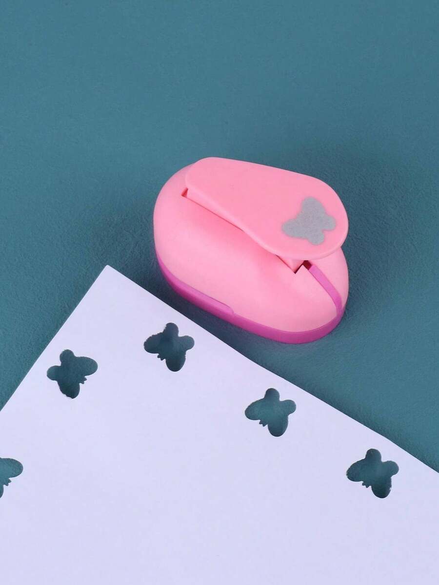 1pc Butterfly Pattern Manual Diy Flower Press Back To School,Back To School,School Supplies - Pink - View 1